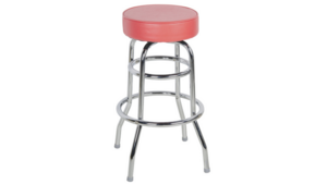 Red Leather swivel stools - Red with Chrome rental San Antonio, TX