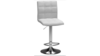 White Leather Barstool w/ chrome footrest rental in San Antonio, TX