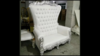Royalty Loveseat - White Leather w/ Silver Trim rental in San Antonio, TX