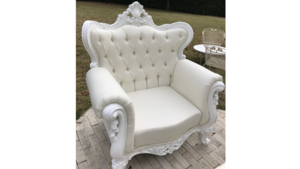 Queen - Tufted Chair w/ Diamond Studs rental San Antonio, TX