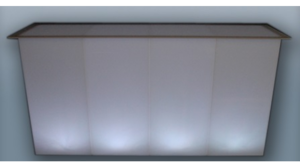 LED RGB Acrylic Bar w/ Wrap-Around top (Rectang... rental San Antonio, TX