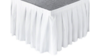 Stage Skirting - White Velour - 24" - $/linear ft rental in San Antonio, TX