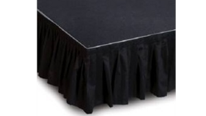 Stage Skirting - Black Velour - 16" - $/linear ft rental San Antonio, TX