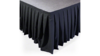 Stage Skirting - Black Velour - 36" - $/linear ft rental in San Antonio, TX