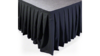 Stage Skirting - Black Velour - 48" - $/linear ft rental in San Antonio, TX