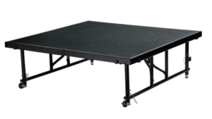 Stage - 4x4 Risers - Black Carpeted - (16" or 2... rental San Antonio, TX