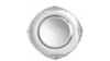 Silver Vintage Acrylic Charger 13" rental in Austin, TX