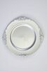Silver Vintage Acrylic Charger 13" rental in Austin, TX