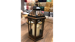 Rustic Lantern - SMALL - Includes Electric Candle rental San Antonio, TX