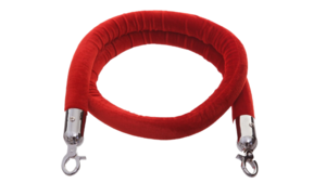 Stanchion Rope - Red w/ Chrome -5' rental San Antonio, TX