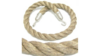 Stanchion Rope - Natural Rope w/ Chrome - 6ft rental in San Antonio, TX