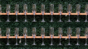 Hedge Wall w/ Champagne Rack - Spots for 55 Gla... rental San Antonio, TX