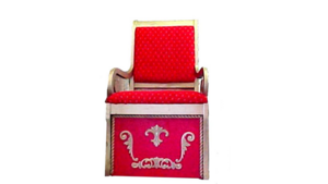 Santa Chair - Gold w/ Red Accents rental San Antonio, TX