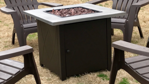 Heating - Fire Pit - 4ft Square - Stone and coals rental San Antonio, TX