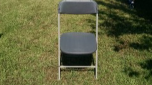 GREY POLY FOLDING CHAIR rental Hamilton-Trenton, NJ