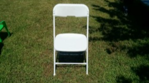 WHITE POLY FOLDING CHAIR rental Hamilton-Trenton, NJ