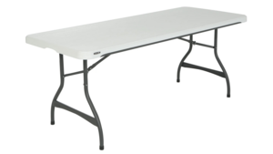 6' Plastic White Table rental Mid-Michigan-Lansing, MI