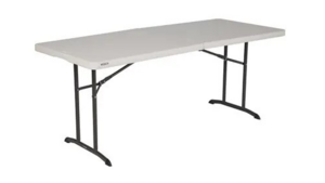 6' Plastic Table (folding) rental Mid-Michigan-Lansing, MI