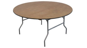 60" Round Wood Table rental Mid-Michigan-Lansing, MI