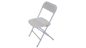 Chair - White Plastic - Outdoors rental Mid-Michigan-Lansing, MI