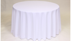 Linen 120" Round White rental Mid-Michigan-Lansing, MI