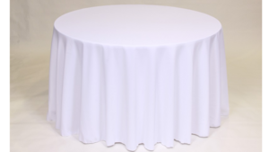 Linen 90" Round White rental Mid-Michigan-Lansing, MI