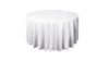 120" White Round Tablecloth rental in Atlanta, GA