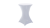 White Spandex Cocktail Table Cover rental in Atlanta, GA