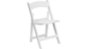 White Resin Padded Folding Chair rental in Minneapolis-St. Paul, MN