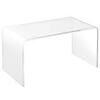 Clear acrylic coffee table rental in Dallas-Ft. Worth, TX