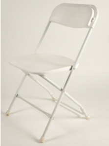 White Plastic Folding Chair rental Austin, TX