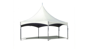 30' Hexagon High Peak Frame Tent (White) rental Minneapolis-St. Paul, MN