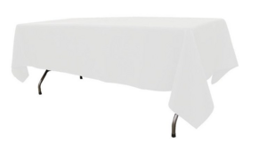 60X126 White Table Linen rental Minneapolis-St. Paul, MN