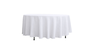 108" White Round Table Linen rental Minneapolis-St. Paul, MN