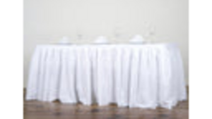21' White Table Skirting rental Minneapolis-St. Paul, MN