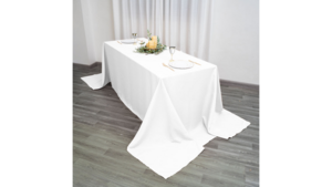 90X156 White Linen rental Minneapolis-St. Paul, MN