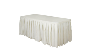 21' Ivory Table Skirting rental Minneapolis-St. Paul, MN