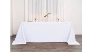 90X132 White Linen rental Minneapolis-St. Paul, MN