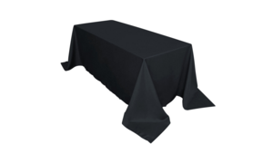 90 X 132 Black Tablecloth rental Minneapolis-St. Paul, MN