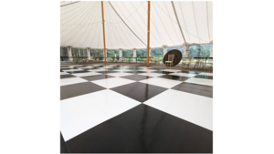 Slate Black & Slate White Dance Floor 18' x 21' rental Atlanta, GA