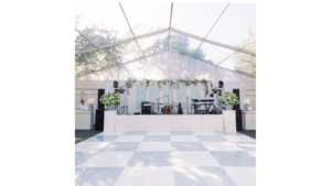 Slate Blue & Slate White Dance Floor 12' x 15' rental Atlanta, GA