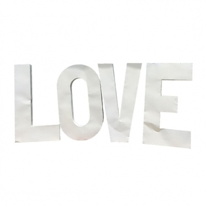 White Metal LOVE Letters rental in Austin, TX