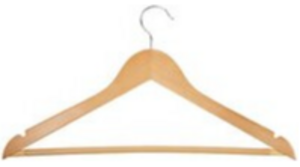 Wood Coat Hanger (pack Of 20) rental New York, NY