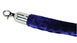 Blue Velour Rope 6' rental New York, NY