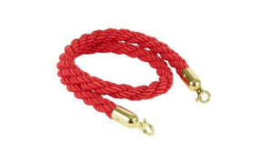 Red Braided Rope 5' Gold Hook rental New York, NY