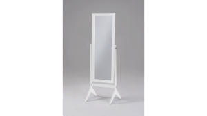 White Finish Wooden Floor Mirror 18" x 58" rental New York, NY