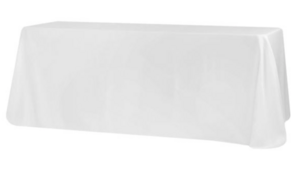 90"x132" Rectangle Poly - White rental Phoenix, AZ