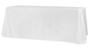 90"x156" Rectangle Poly - White rental Phoenix, AZ