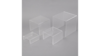 Clear Acrylic Riser 5" x 5" x 2" riser rental in New York, NY