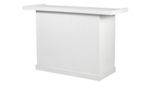Folding Bar White Wainscotting 5' rental New York, NY